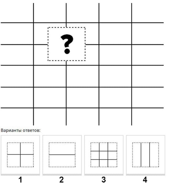Какое изображение нужно подставить вместо знака вопроса?